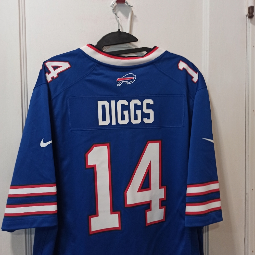 Nike Vapor Limited Stefon Diggs Buffalo Bills NFL Football Jersey Blue Adult L - Picture 8 of 16